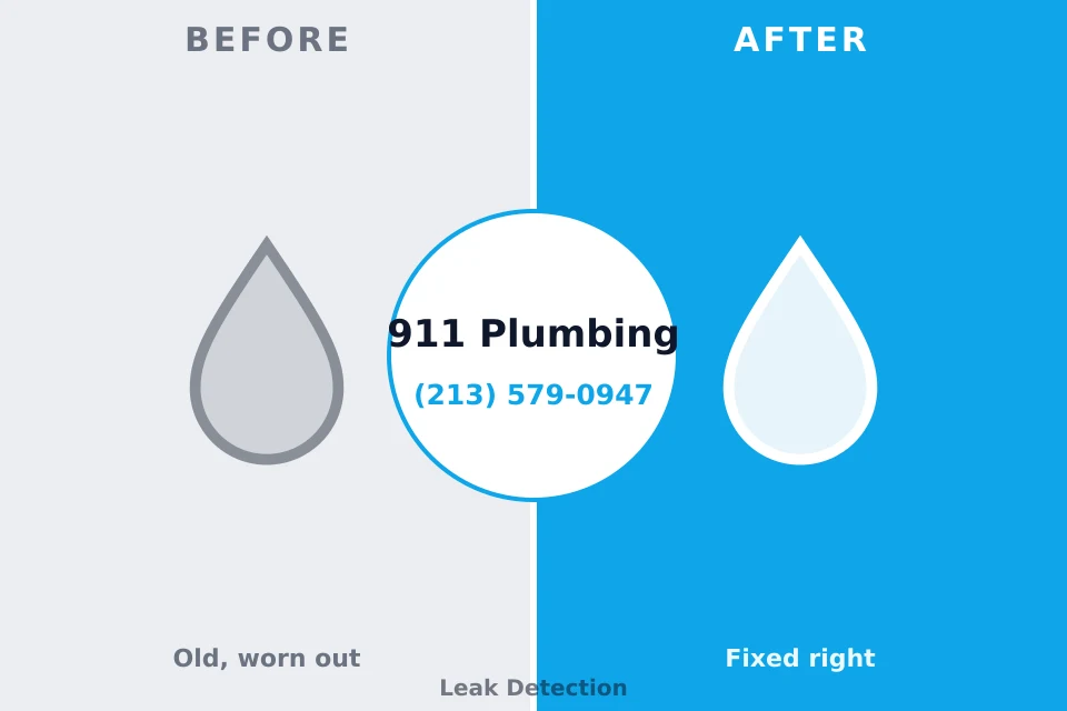 Before and after: plumbing repair Shoreline, WA